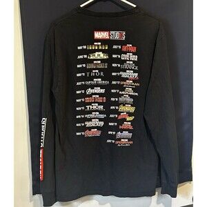 Marvel Studios Movie Schedule Men’s Long Sleeve Shirt Size Medium Pre Owned M